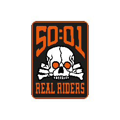 50to01 giphyupload bike skull real Sticker