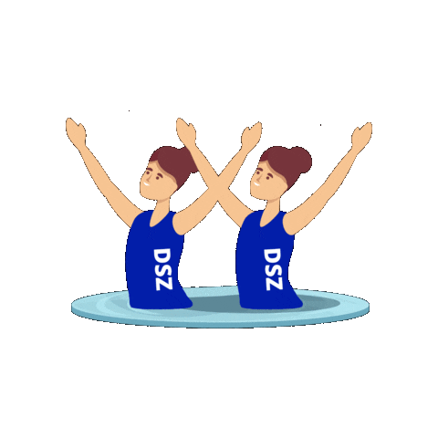 DSZsynchroonzwemmen swimming den haag denhaag zwemmen Sticker