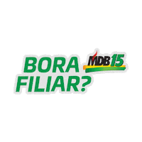 MDBNacional 15 mdb mdb15 filiar Sticker