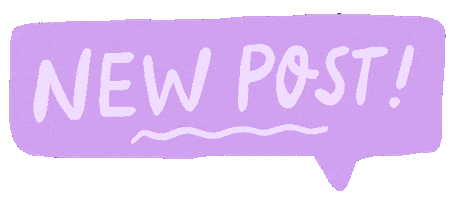 Pink New Post Sticker