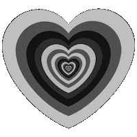 black and white love Sticker