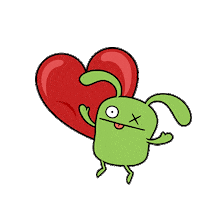 i love you hearts Sticker by UglyDolls