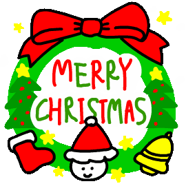 shiho_art giphyupload merry christmas サンタ メリクリ Sticker
