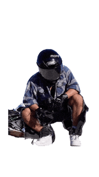Biker Squat Sticker