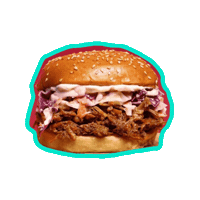 V-Thru chicken fillet Sticker