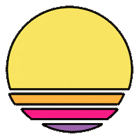 Setting Sun Art Sticker