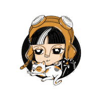 Irenenomuerde cat home monday dream Sticker