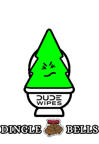 Wipe Ho Ho Ho Sticker by DUDE Wipes