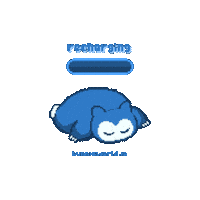 bunnieworld retro pokemon sleepy nap Sticker