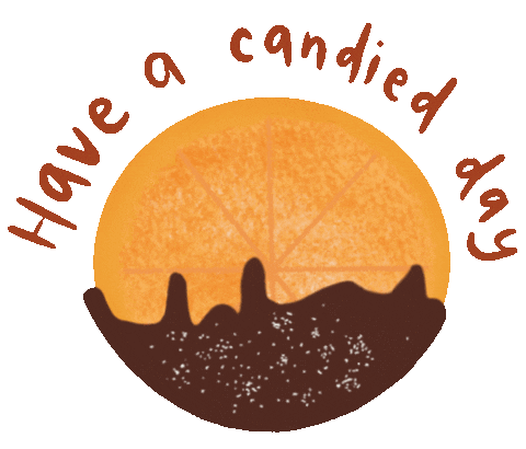Orange Chocolate Sticker by AllthingsA