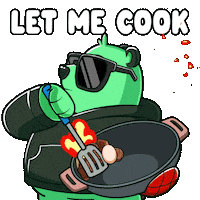 Leave Me Alone Cooking Sticker by SuperVerse
