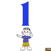 Numero Uno Victory Sticker by Zhot