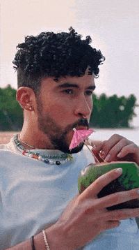 Bad Bunny Coconut GIF