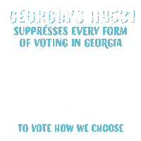 Voting Rights Georgia Sticker by Creative Courage