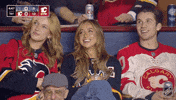 Calgary Flames Smile GIF by NHL