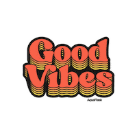 Good Vibes Positivity Sticker by AquaFlask