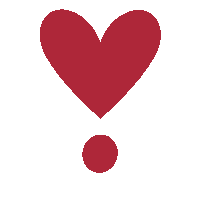Corazon Exclamacion Sticker