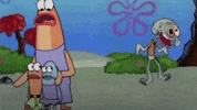 Run Away Sponge Bob GIF