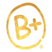 be positive b Sticker by The Andrew McDonough B+ Foundation
