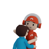 I Got You Hug Sticker by Bytebuddy