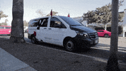 Robomart red white trees arrived GIF