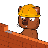 Working Brick By Brick Sticker by VeeFriends
