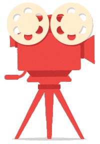 Shooting Movie Camera Sticker