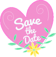 Save The Date Love Sticker