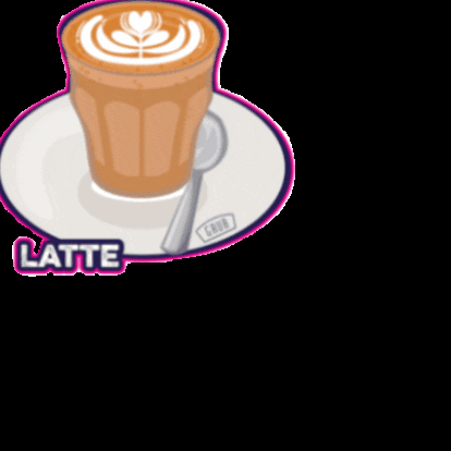 GrubSG giphygifmaker giphygifmakermobile coffee latte GIF