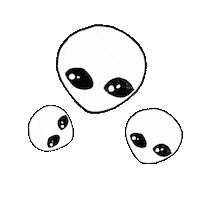 goodnoonchi fun friends artist alien Sticker