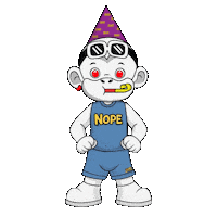 Not Happening No Way Sticker by Zhot Shop
