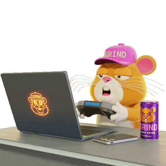 Working Hard Level Up Sticker by Grind