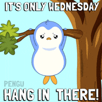 Tired Hang In There GIF by Pudgy Penguins