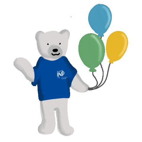 Ense3 giphyupload ballon ours uga Sticker