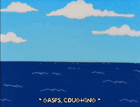 drowning homer simpson GIF