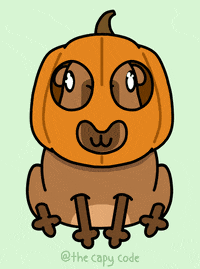 Excited Jack-O-Lantern GIF