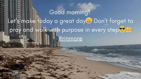 rjnmore giphyupload beach good morning sun GIF