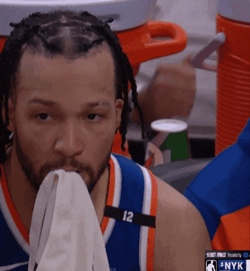 Looking New York GIF by NBA