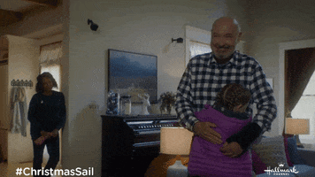 Hugging Dennis GIF by Hallmark Channel