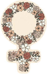Flowers Feminism Sticker by kynyoubelieveit
