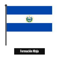 El Salvador Flag Sticker by Formación Ninja