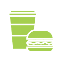Breakfast Sandwich Coffee Sticker by Crickler Vending