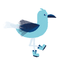 Atypha bird walking oiseau atypha Sticker