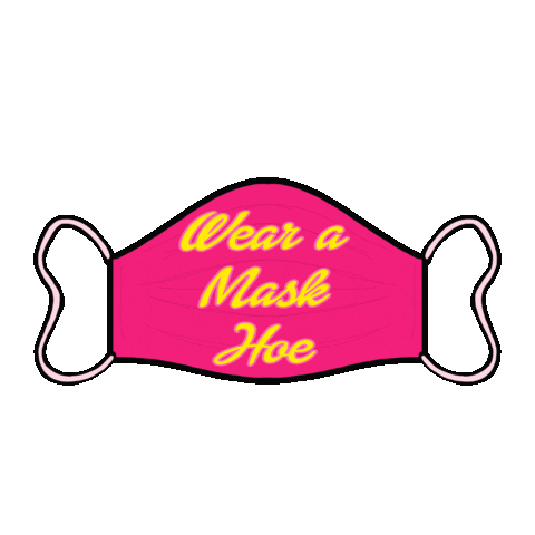 illumiinaani pink mask covid stay safe Sticker