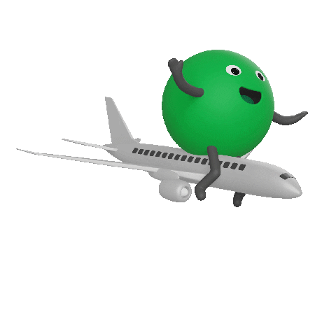 3D Flying Sticker by Agoda