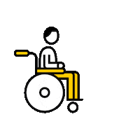Wheelchair Disability Sticker by Stadtmuenchen Karriere