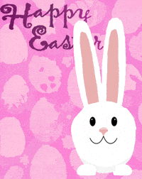 Stepping Easter Bunny GIF