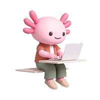 Pink Working Sticker by Hello Axel
