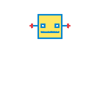 Excited Pixel Sticker