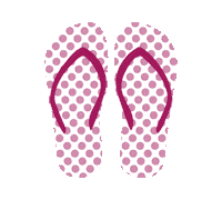Flip Flop Summer Sticker